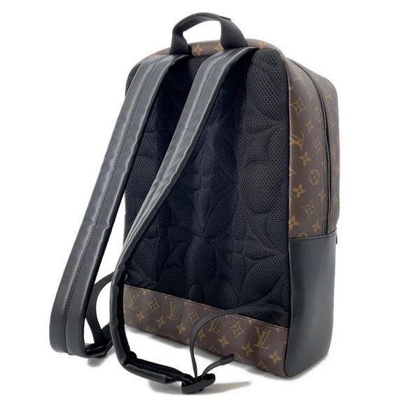 LOUIS VUITTON Dean Backpack Monogram Macassar Canvas Brown/Noir M45335 - Picture 8 of 12